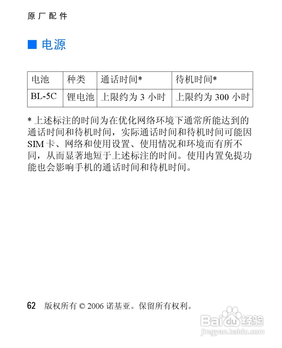 诺基亚2626手机使用说明书:[7]