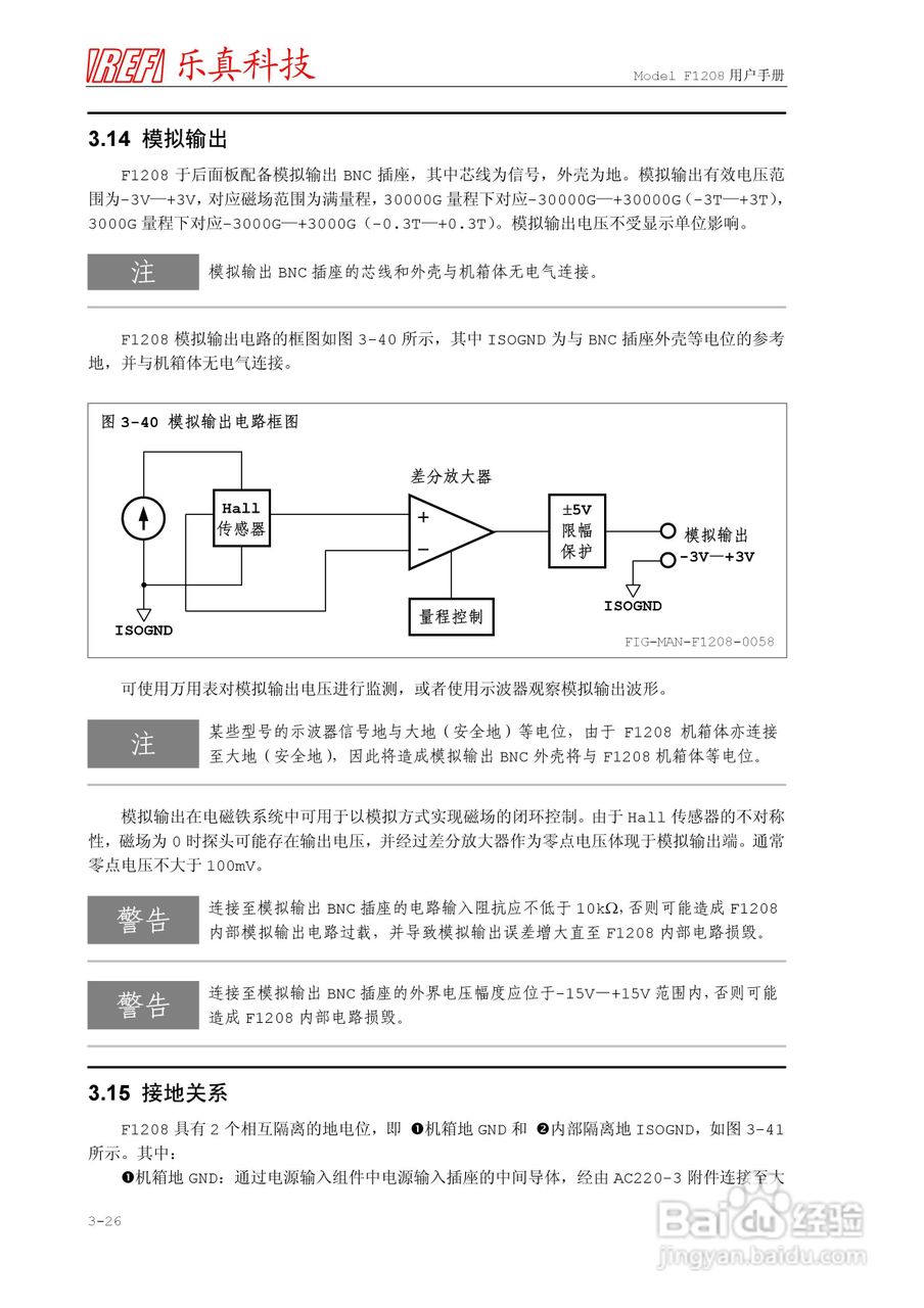 乐真科技程控高斯/特斯拉计F1208 用户手册:[6]