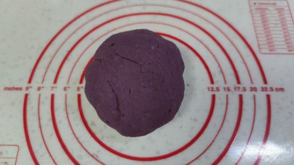 香煎芝士心芝麻紫薯饼