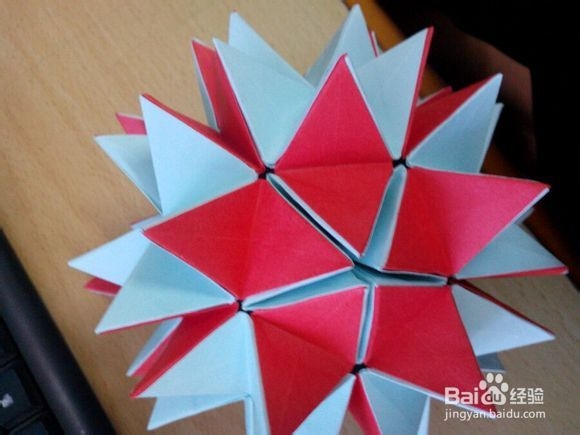 变形花球折纸教程