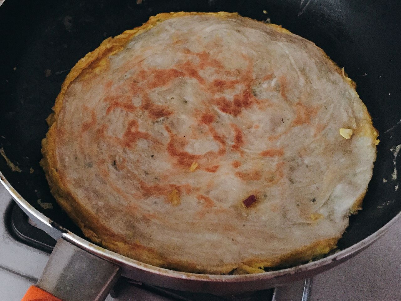 好吃的肉松菠菜蛋饼 快来学吧 好吃又简单