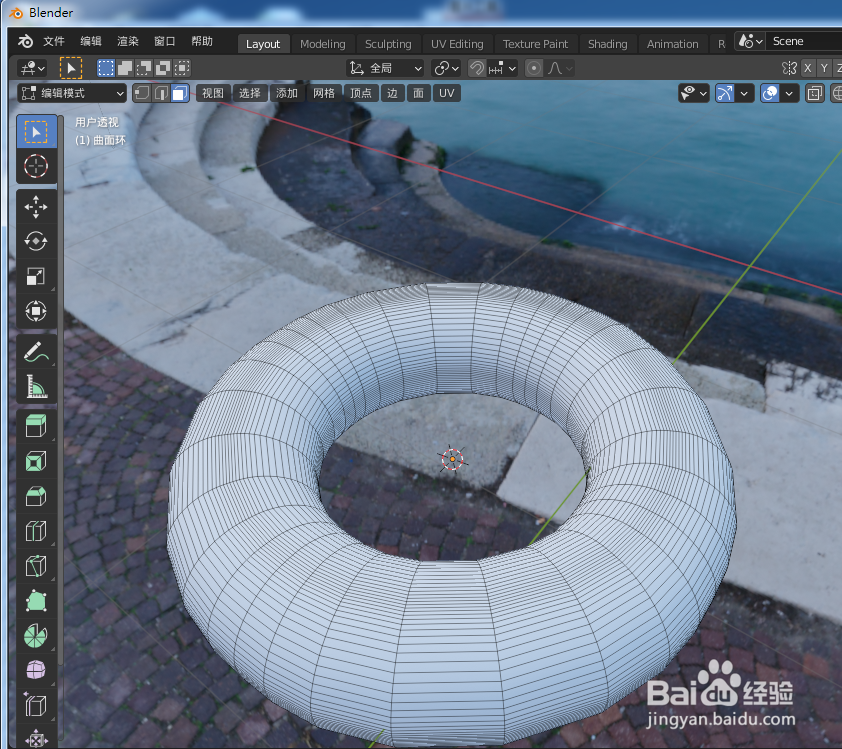 在blender2.9 如何画一个救生圈