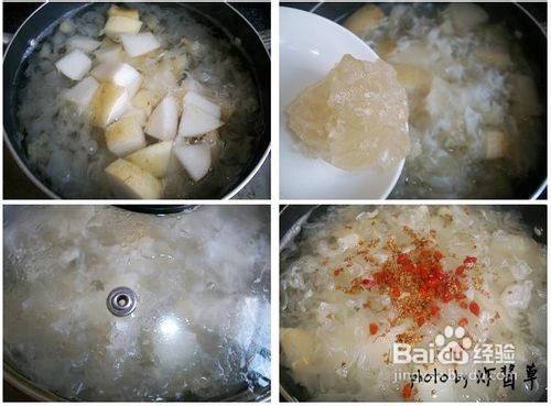 桂花雪梨银耳羹的做法