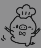 萌系简笔画:pig厨师