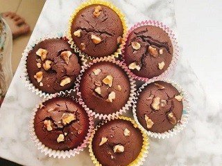 核桃巧克力麦芬怎么做?