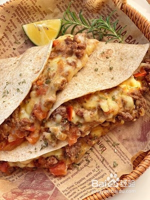 肉酱土豆泥芝士卷饼的做法