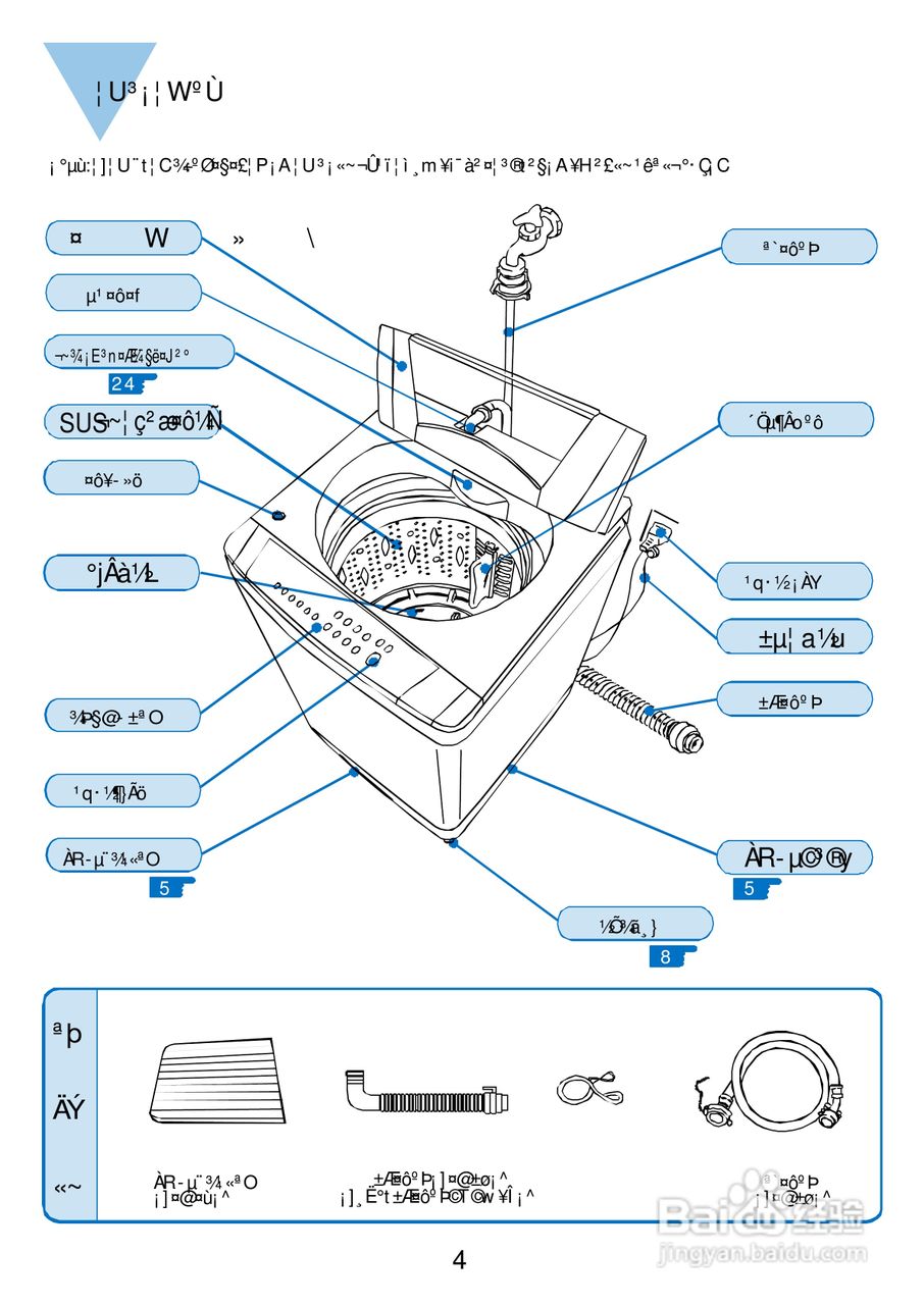 三洋SW-15DV1洗衣机使用说明书:[1]