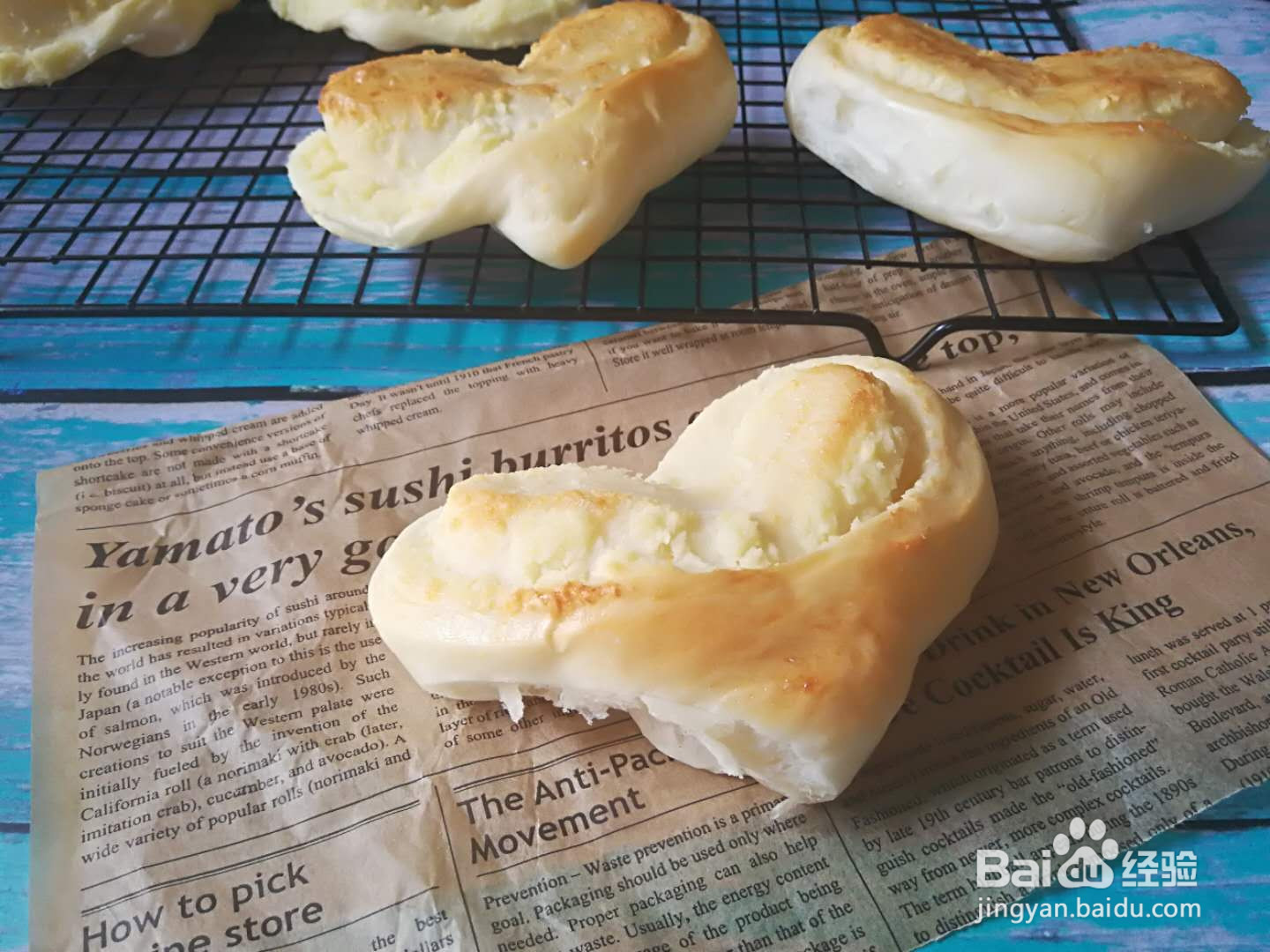 心形椰蓉面包的做法