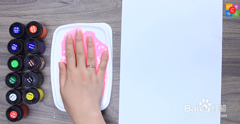 手掌画——如何用手掌画出火烈鸟