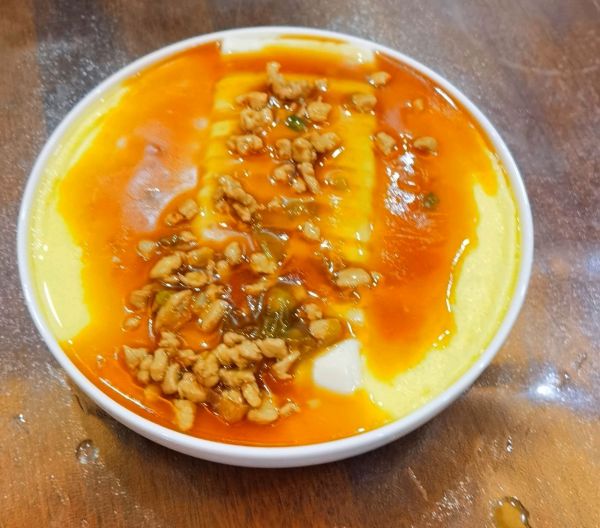 肉末鸡蛋蒸豆腐