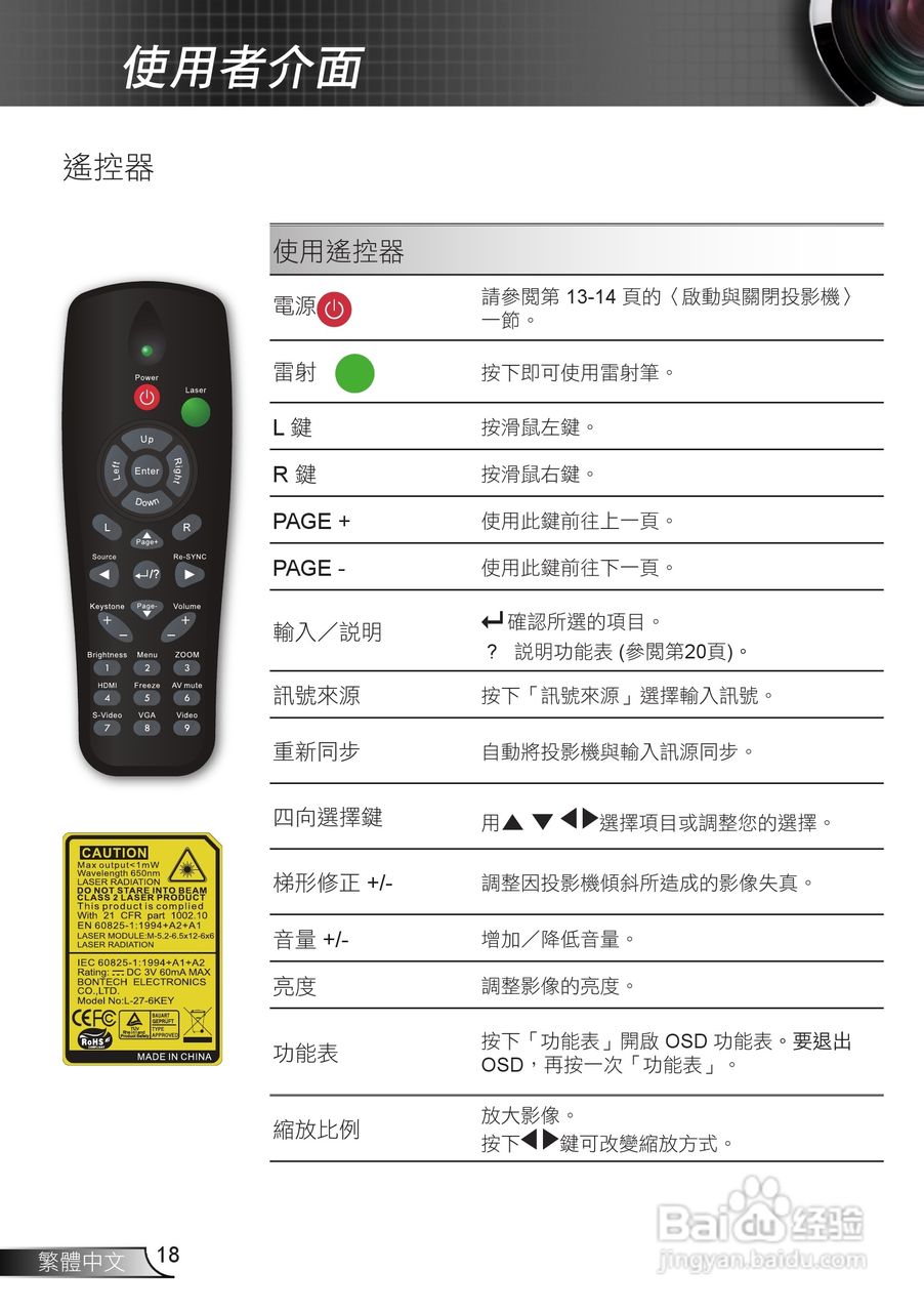 Optoma奥图码EH1020投影机使用说明书:[2]