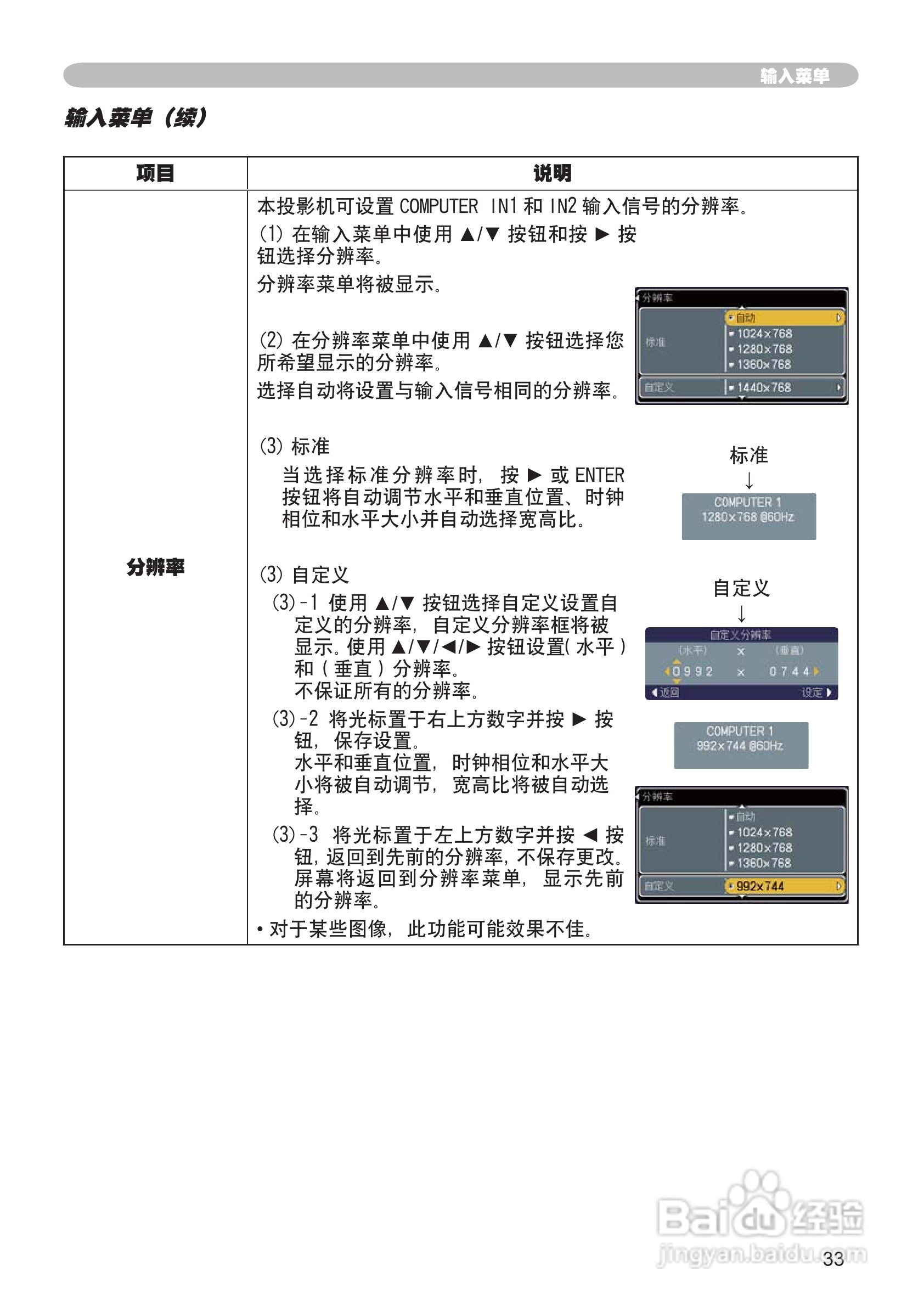 日立 ED-X30投影机说明书:[6]