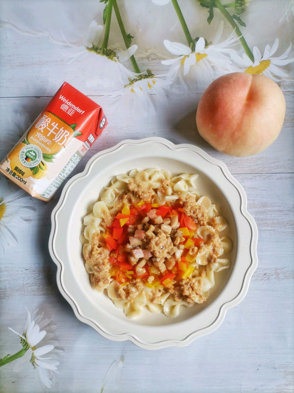 鹅肝花生酱拌面