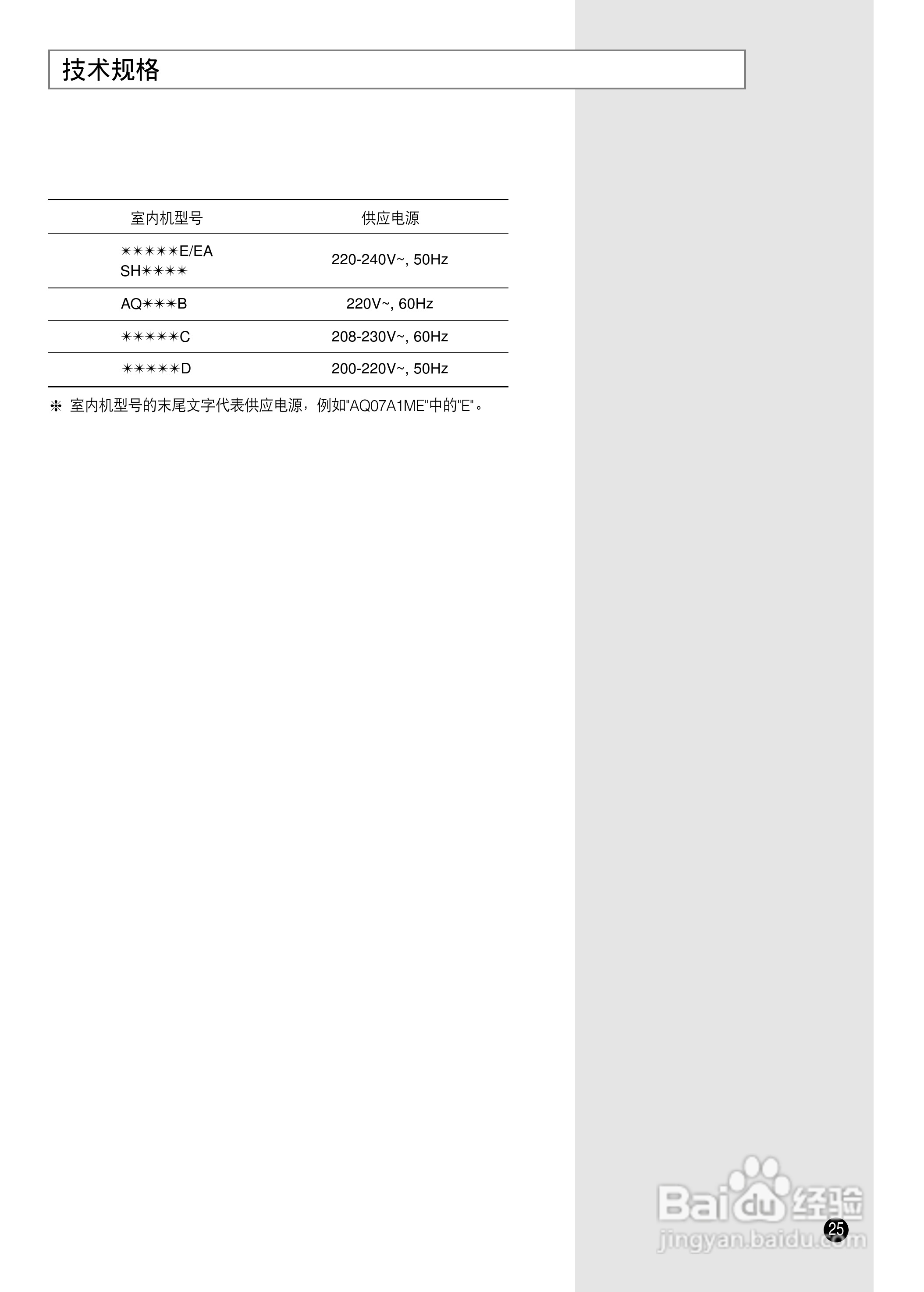 三星AQ07A5ME挂机式空调说明书:[3]
