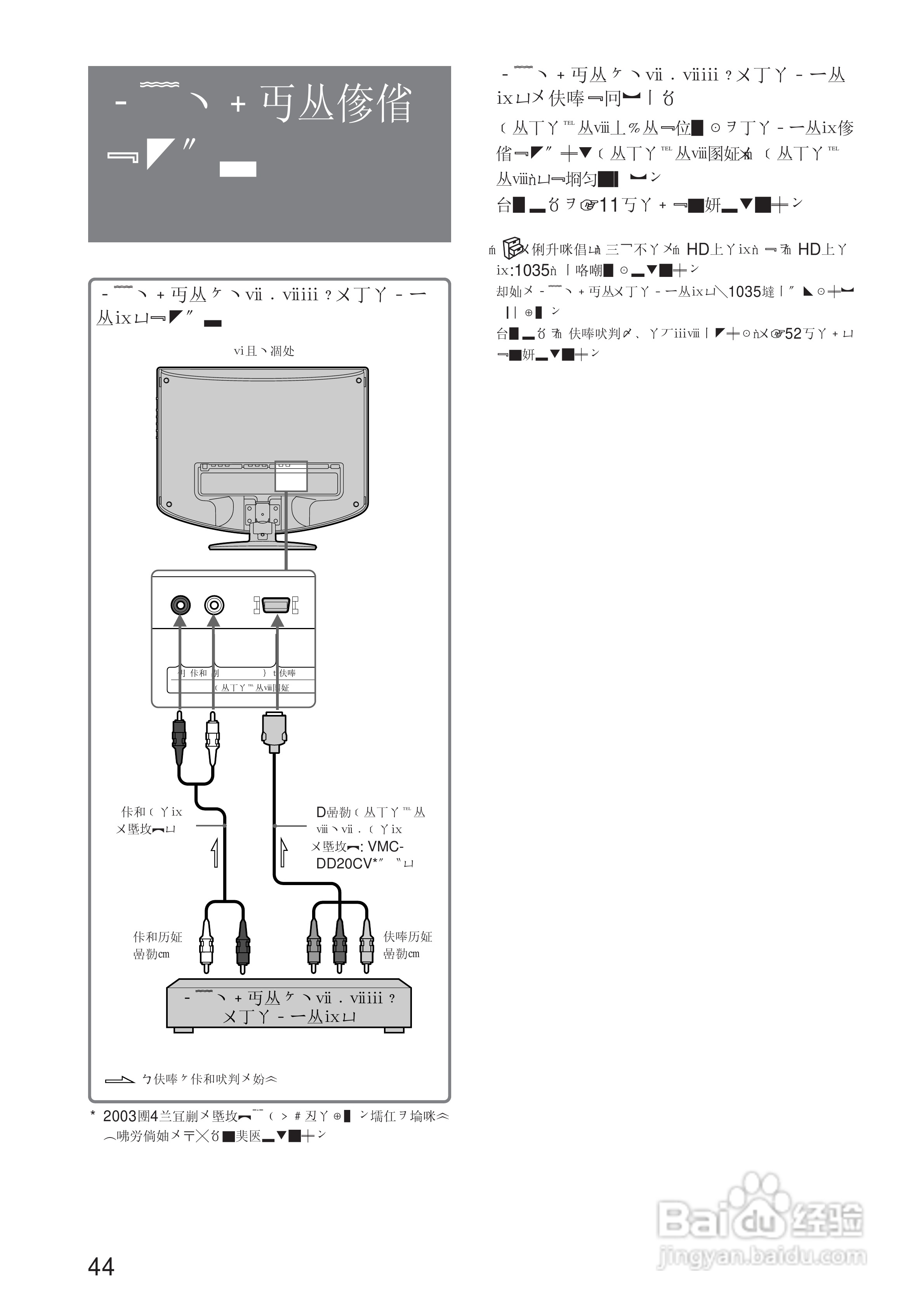 sony klv-17hr2彩色电视机说明书:[5]