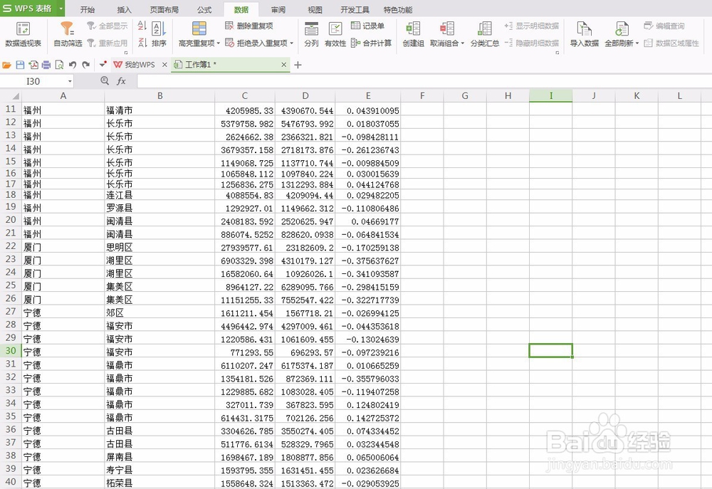 wps表格中如何锁定首行和首列