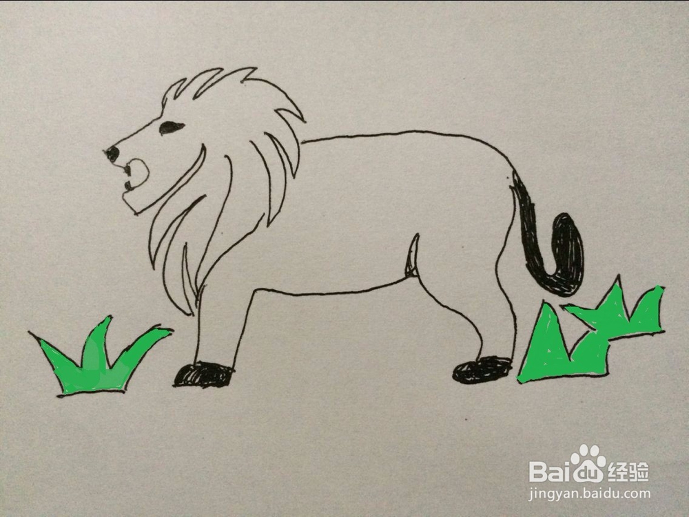 <b>儿童狮子的画法与步骤</b>