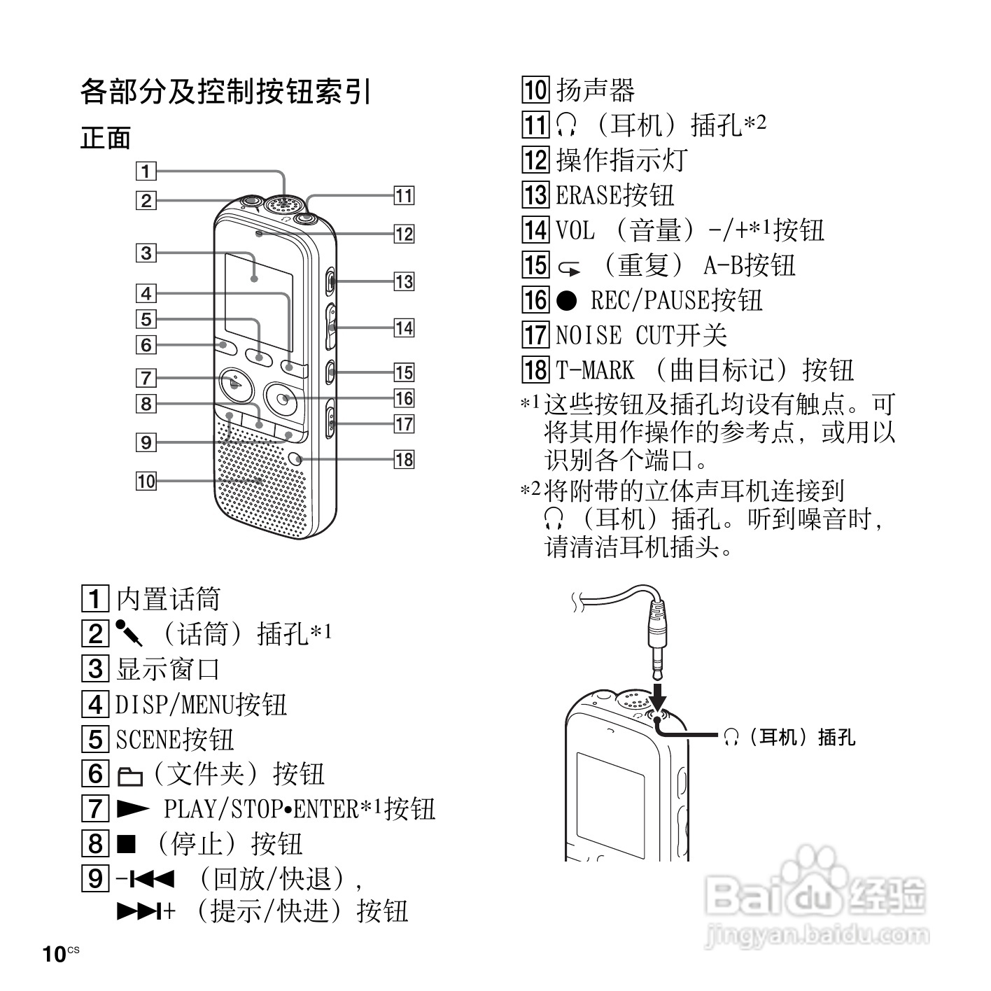 索尼ICD-PX312M数码录音棒使用说明书:[1]