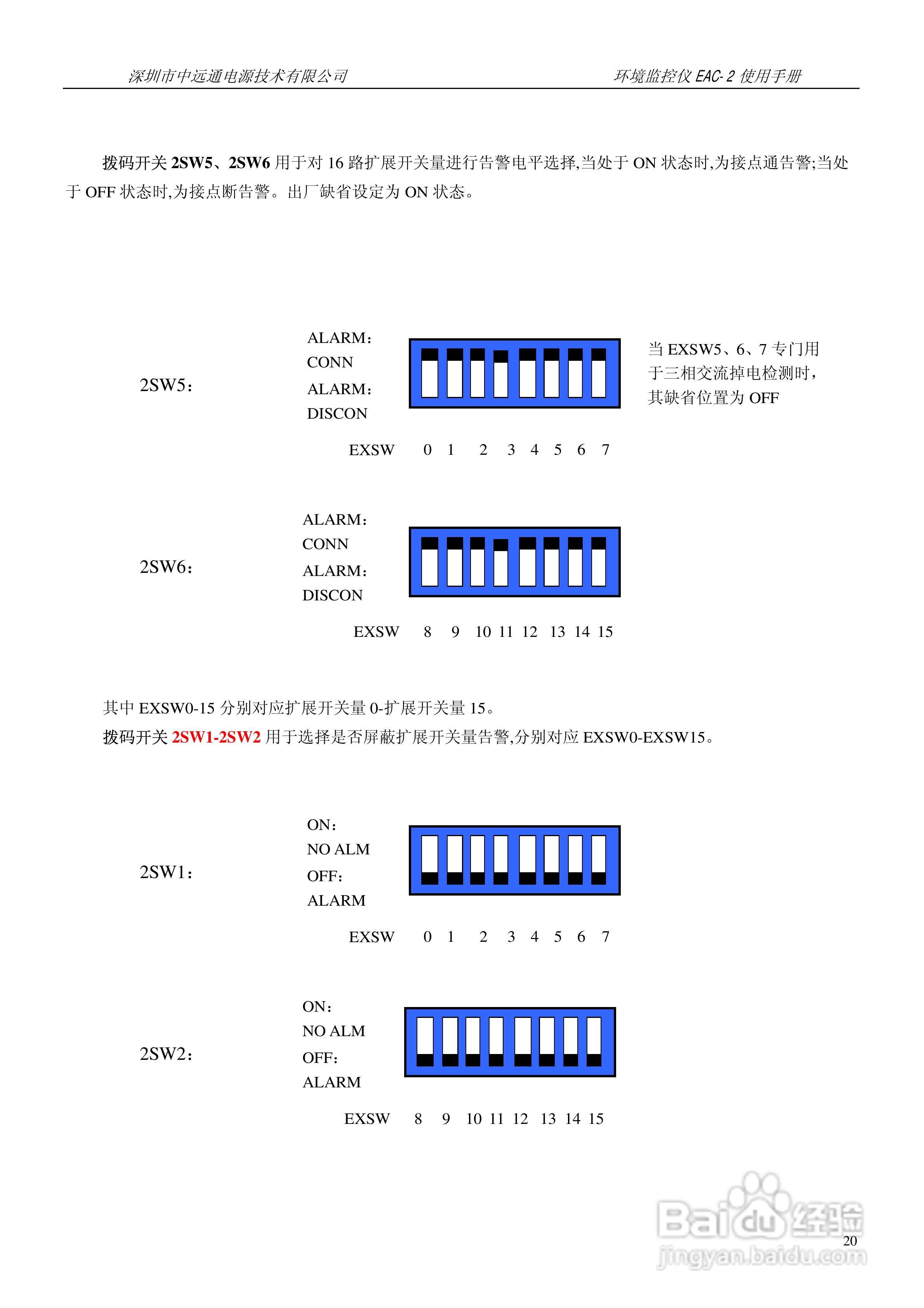 中远通电源机房环境监控仪EAC-2使用手册:[3]