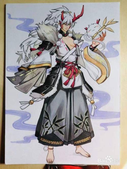 阴阳师的茨木童子怎么画 百度经验 阴阳师的茨木童子怎么画 百度经验
