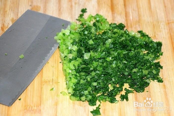 青菜素包子的做法