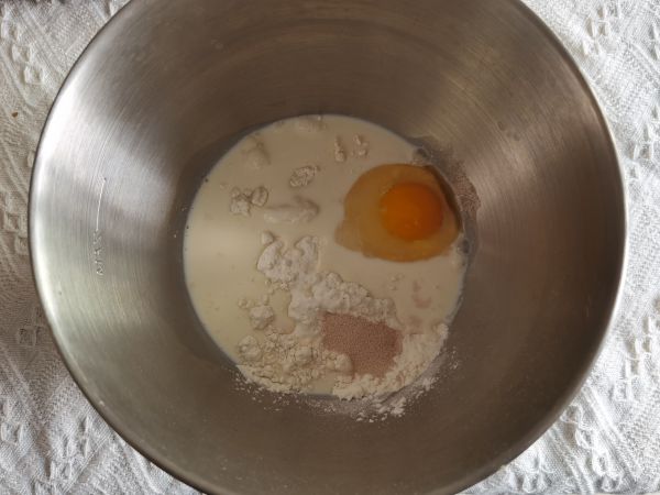 牛奶豆沙华夫饼