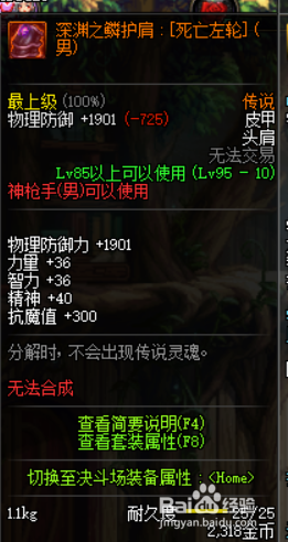 DNF100版本男漫游完美BUFF换装