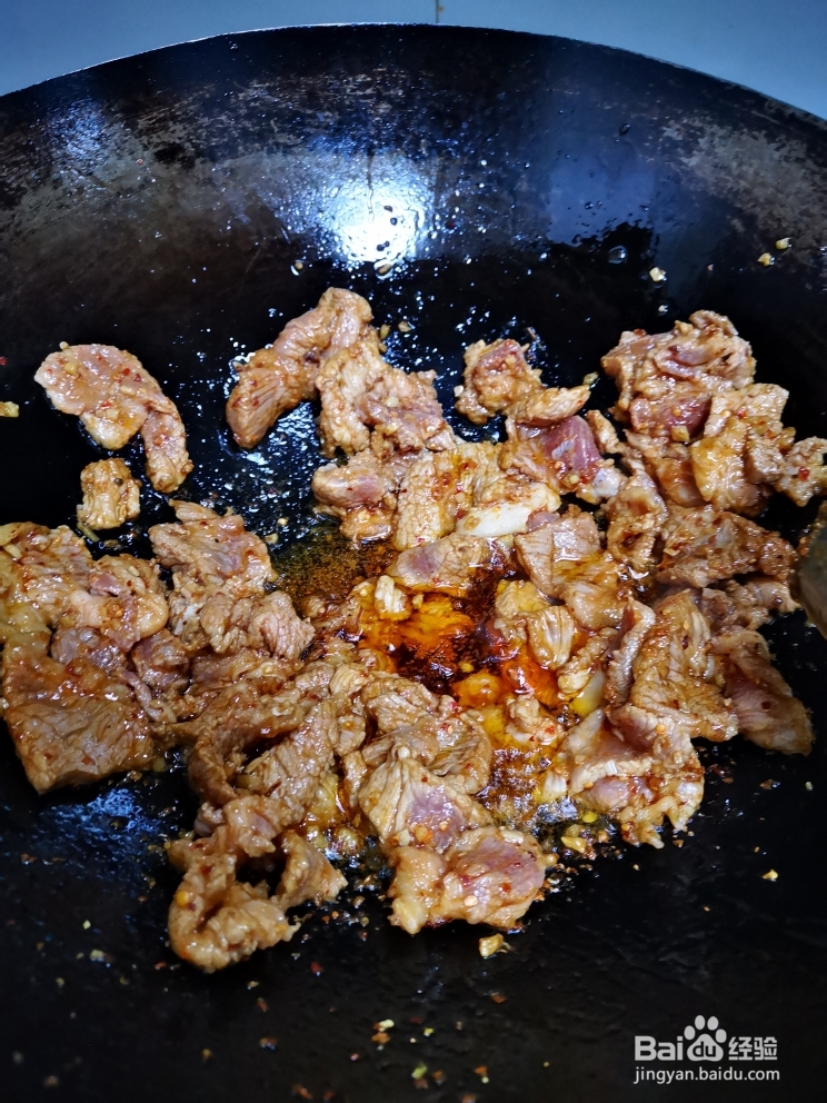 毫无压力做蒜苔炒肉