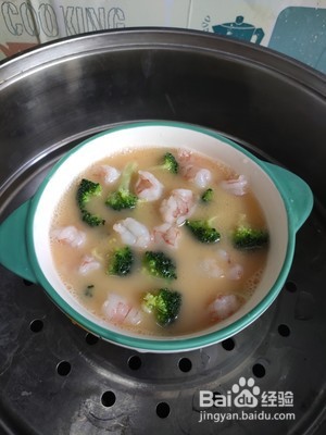如何做西兰花虾仁鸡蛋羹