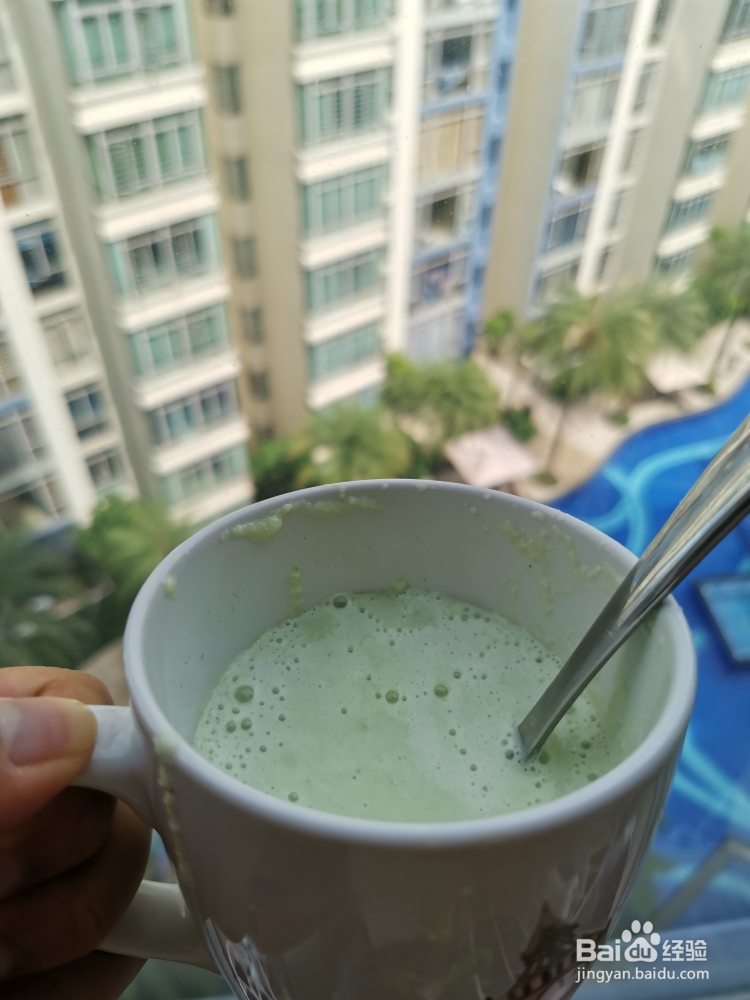新手易学的青苹果苦瓜牛奶果汁