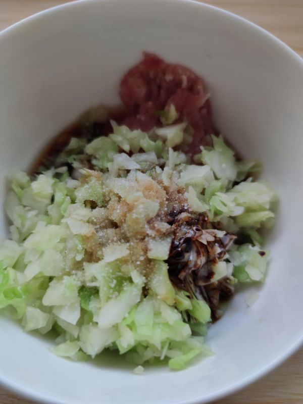 洋白菜鲜肉生煎小馅饼