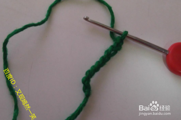 心形蔓草的钩织方法