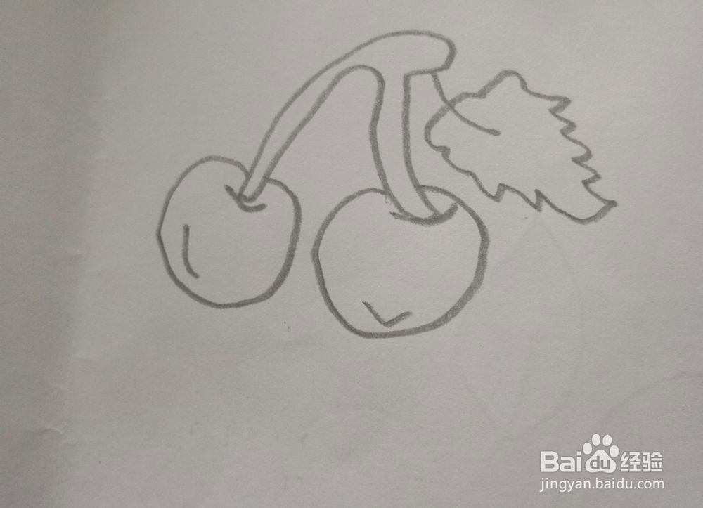 简笔画樱桃的画法13