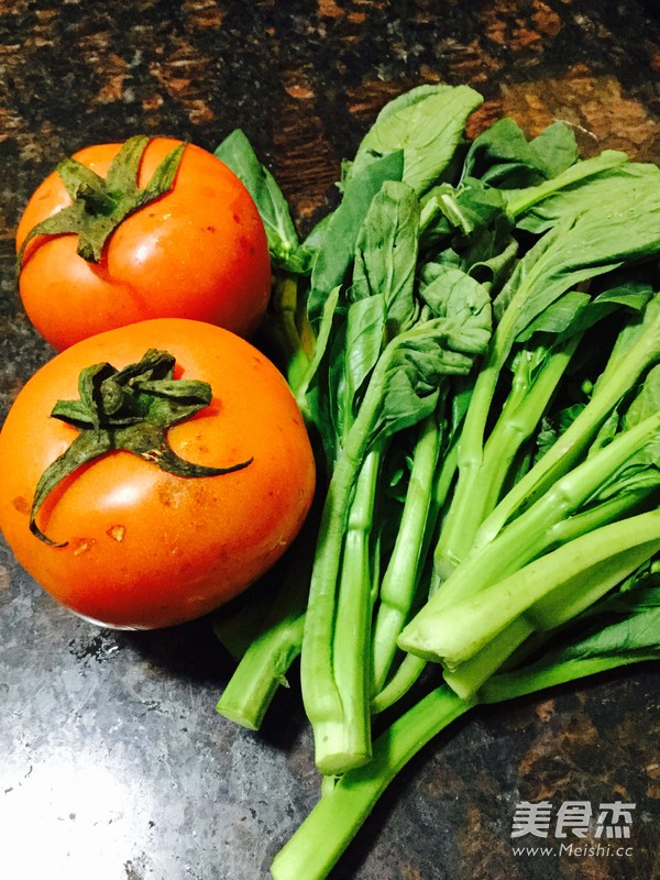 番茄菜心面的做法