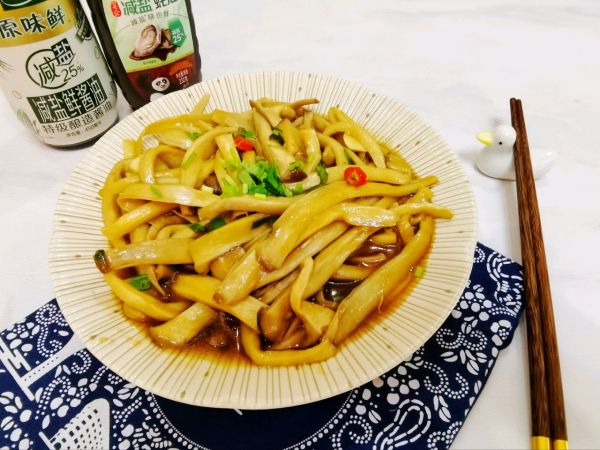 手撕蚝油杏鲍菇