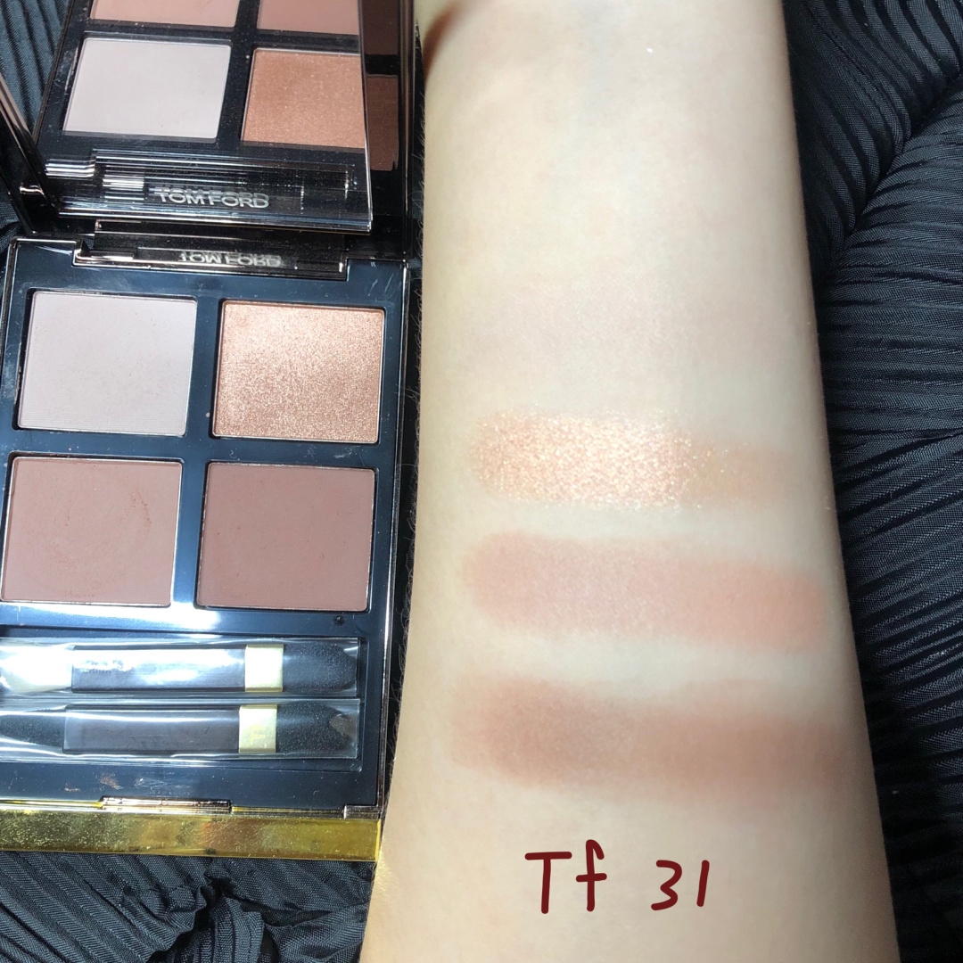 tf新色27烟熏粉棕盘试色,附tf31和ct ee对比