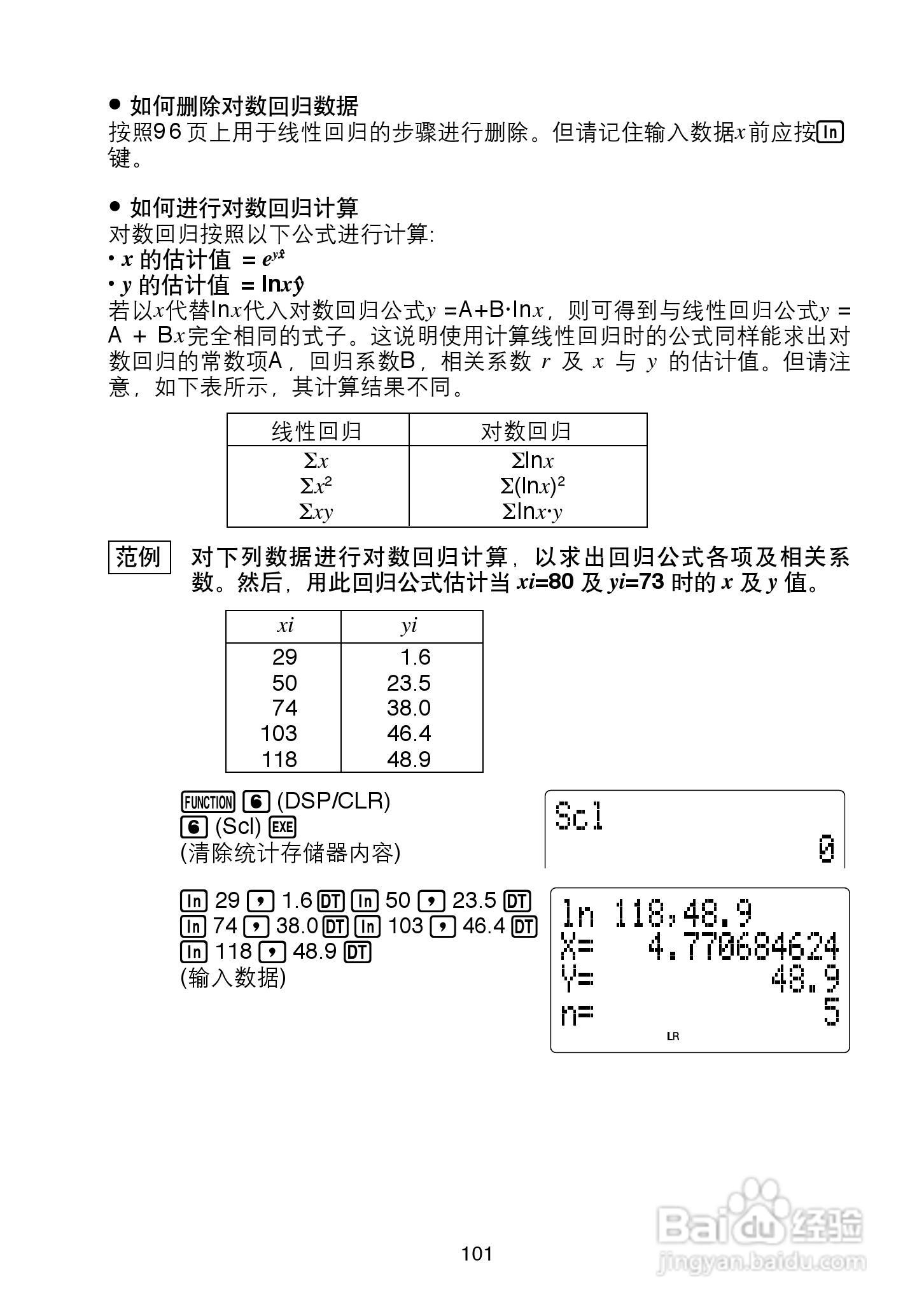 Casio FX-4850P 型科学计算器说明书:[11]