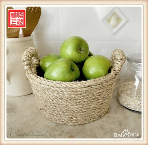 变废为宝系列：[5]麻绳做家居收纳筐DIY图解