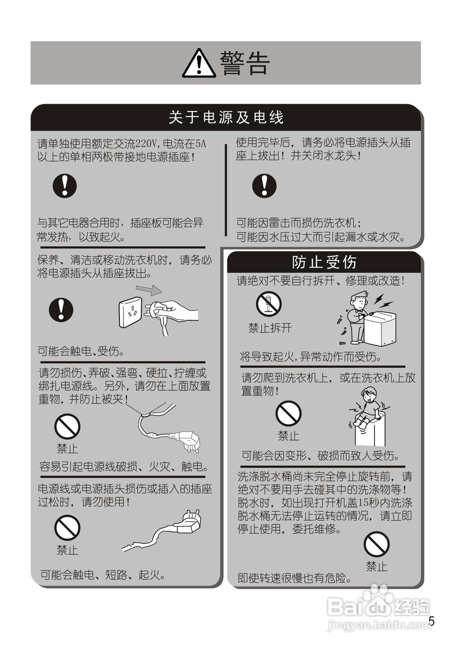 松下XQB75-T745U洗衣机使用说明书:[1]