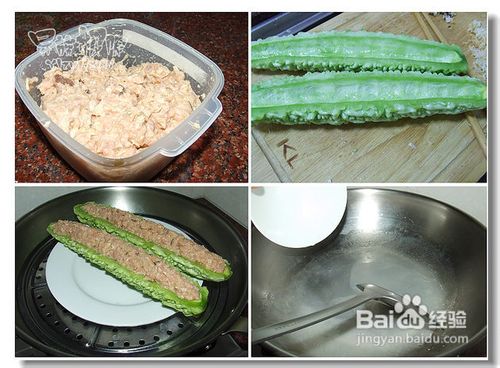 母亲节为婆婆设计的一道降糖降压菜—燕麦苦瓜酿