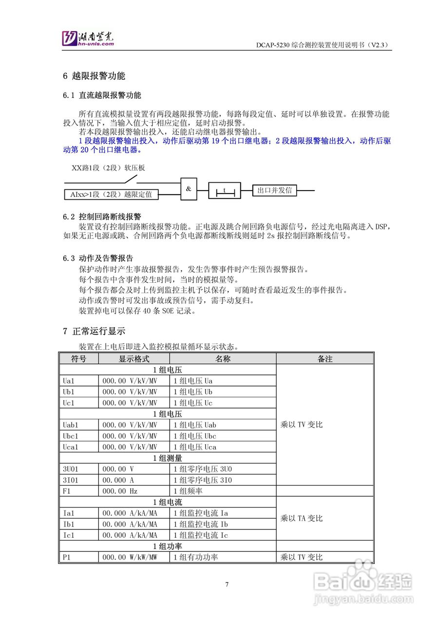 紫光DCAP-5230综合测控装置使用说明书:[1]