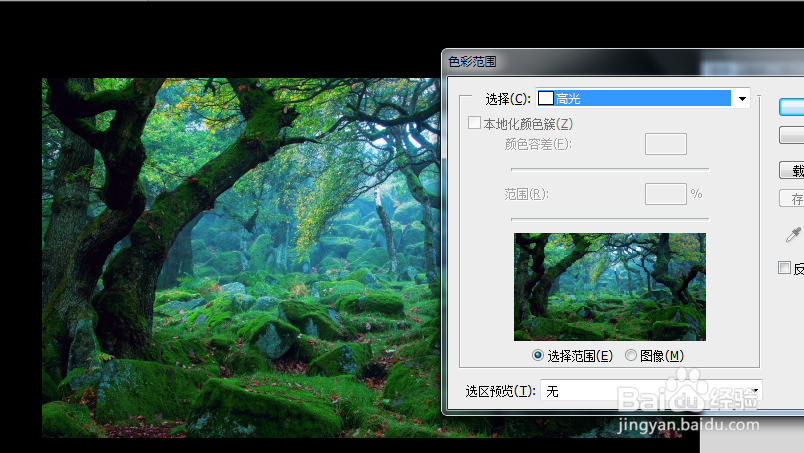 PS制作森林梦幻光线