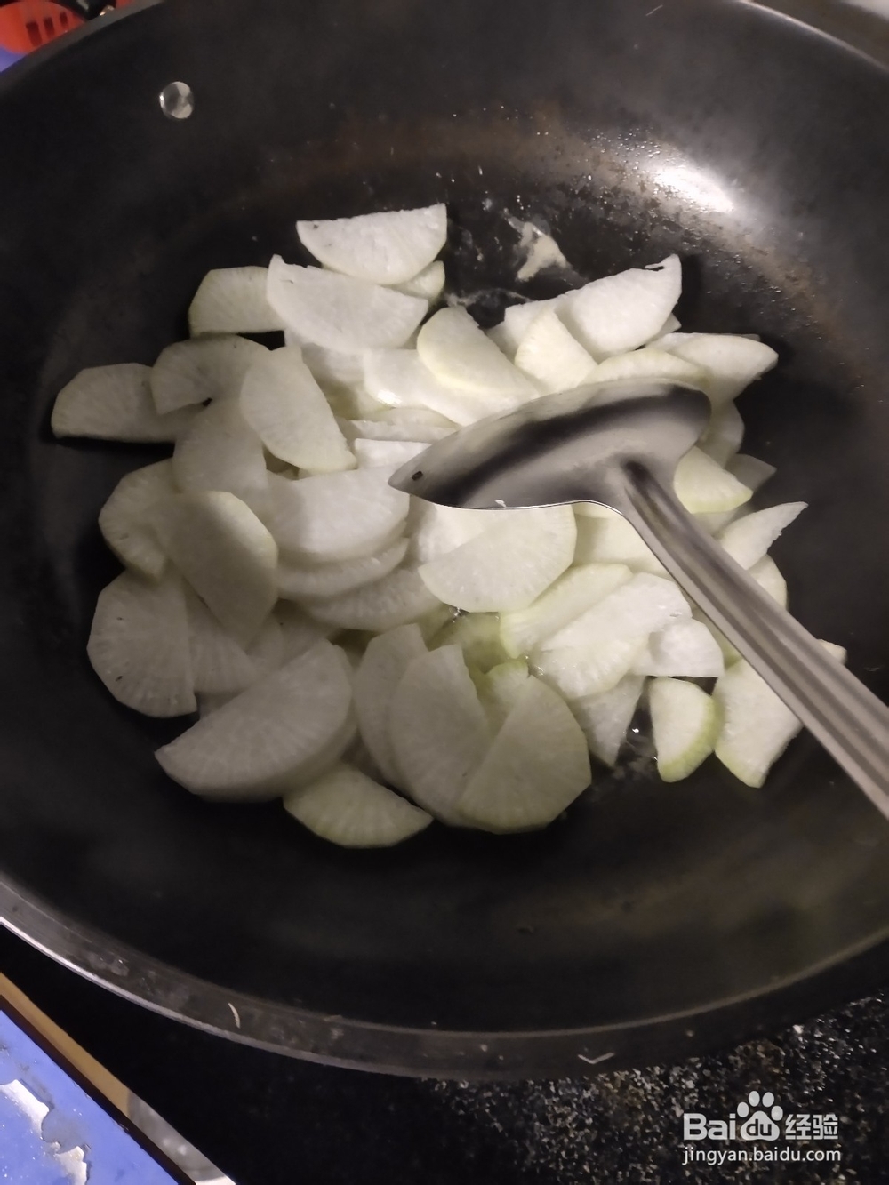 萝卜虾皮炒鸡蛋面