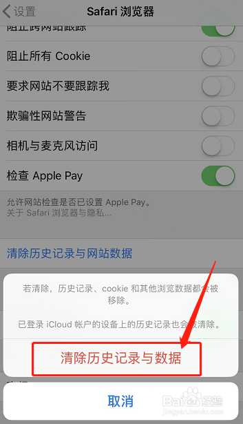 怎么清理苹果手机safari浏览器的垃圾