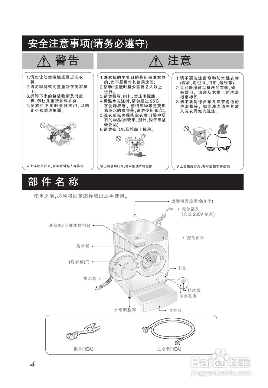 LG WD-A1229EDS洗衣机使用说明书:[1]