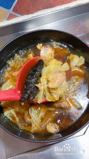 食补佳品粉皮白菜炖鸡