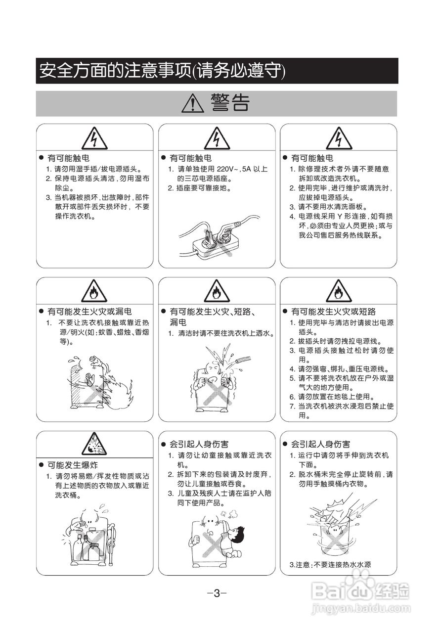 LG XQB50-398SN洗衣机使用说明书:[1]
