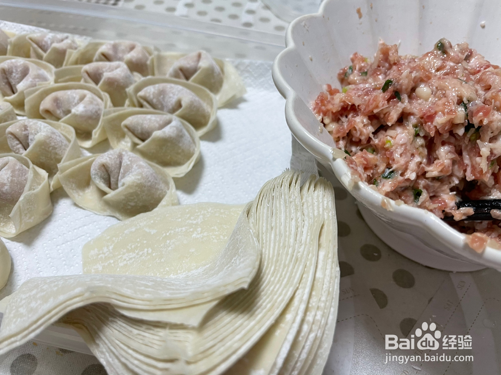 葱油橄榄菜大馄饨的做法