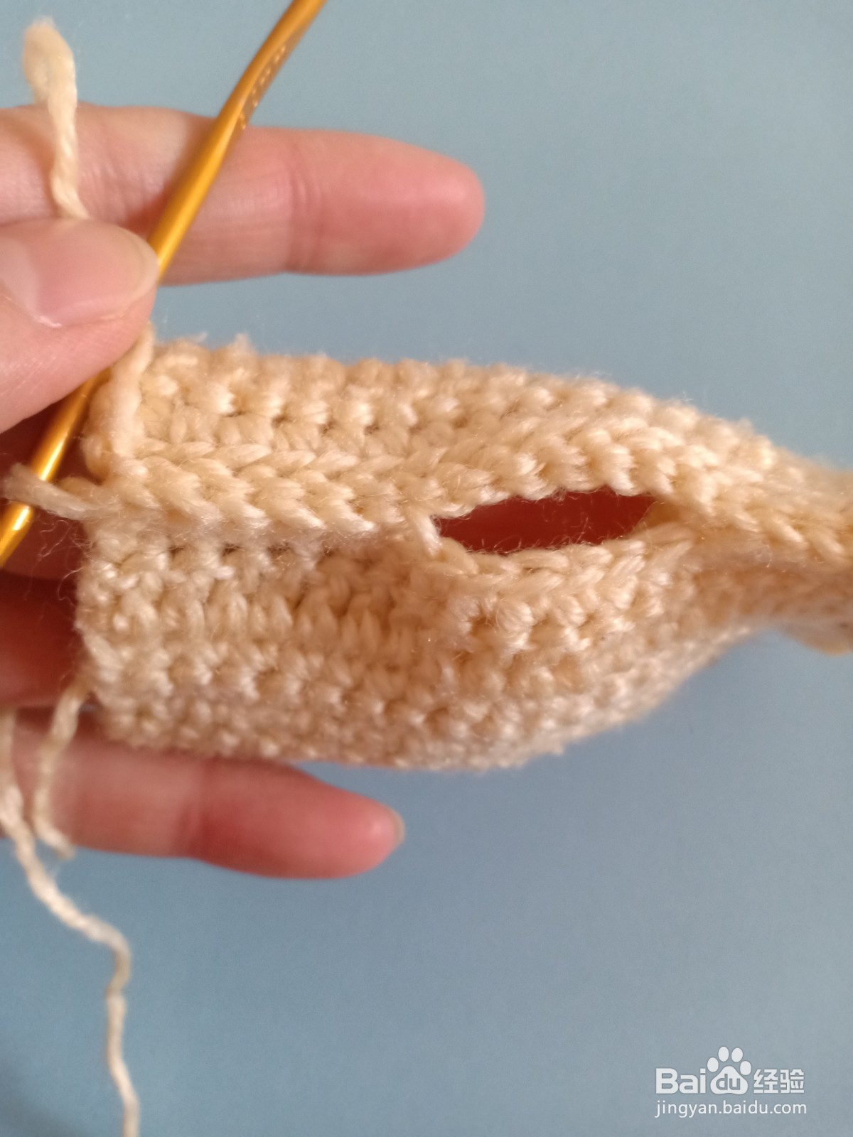 猫爪手套编织教程