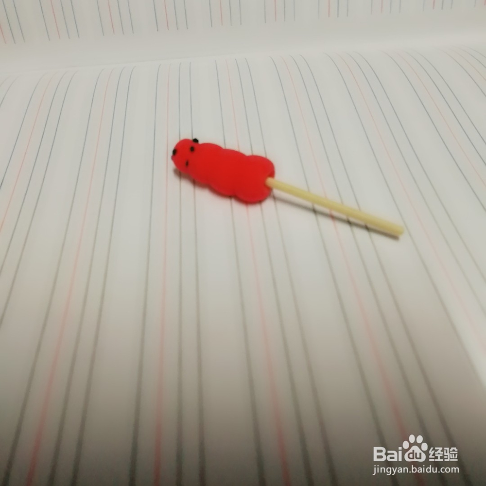 超轻粘土芝麻糖葫芦的简单做法